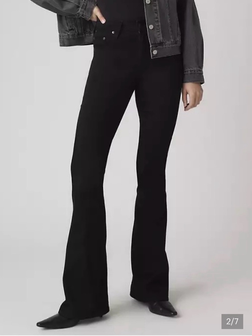 Levi’s 726 Black Flare Jeans